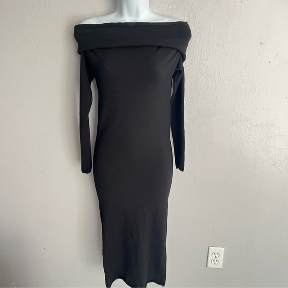 Armarium Italy Black ‘Debra’ Merino Wool Sweater Dress Small - Picture 5 of 16